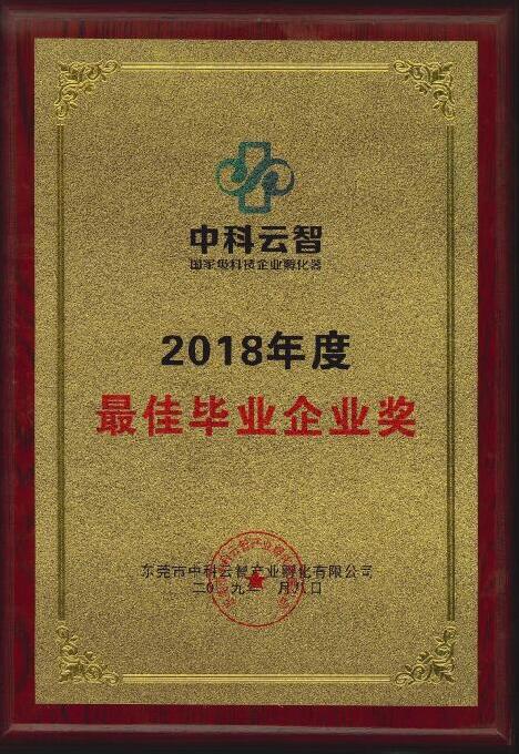 2018年度合通科技榮獲最佳畢業(yè)企業(yè)獎(jiǎng)